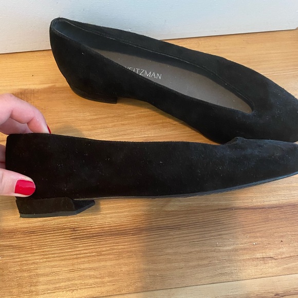 Stuart Weitzman Chicflat Suede Almond-Toe Flat - Picture 3 of 3
